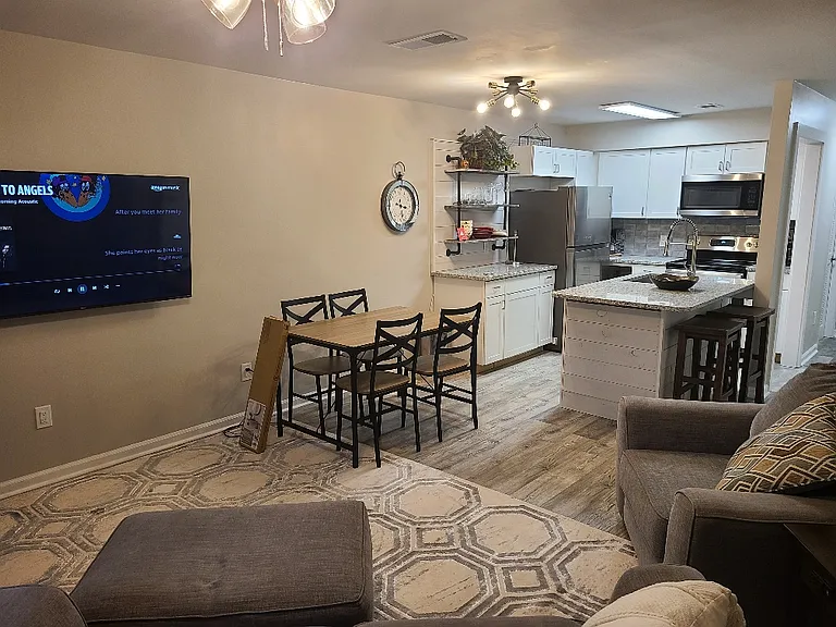 Open concept kitchen living room