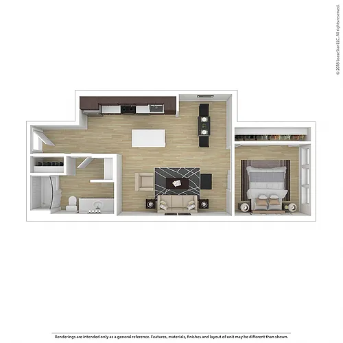 Floor plan 1X1 C