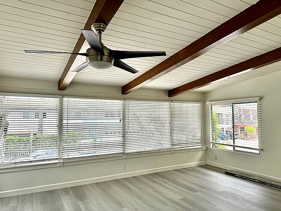 Living room with new floors