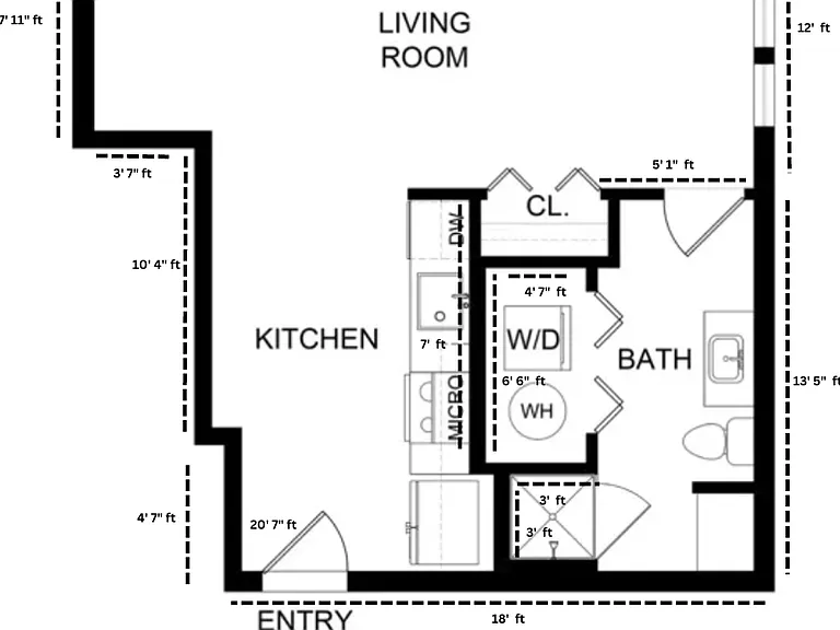 Chuparosa 512 sq ft dimensions Chuparosa 512 sq ft dimensions