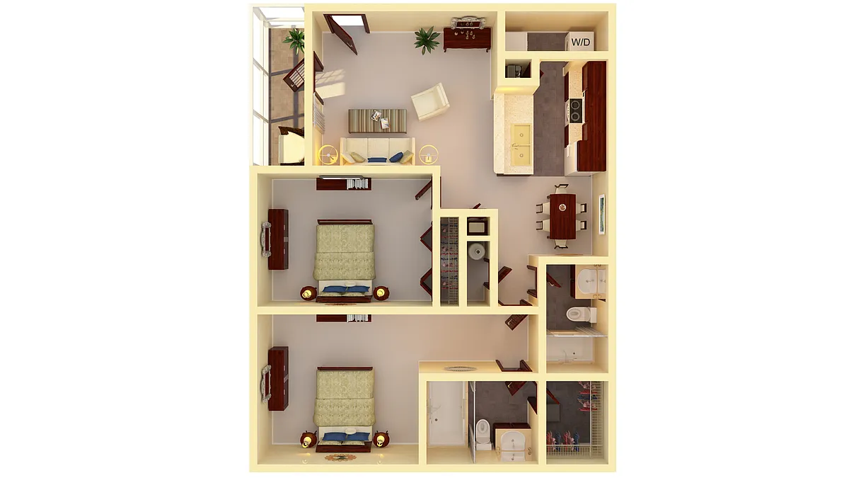 Floor plan 2 Bedroom