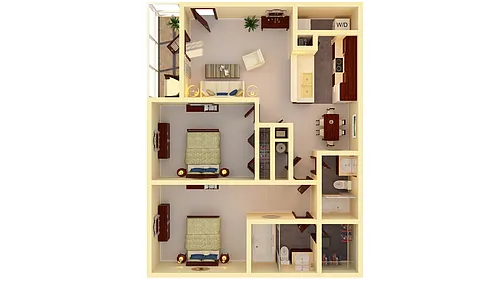 Floor plan 2 Bedroom