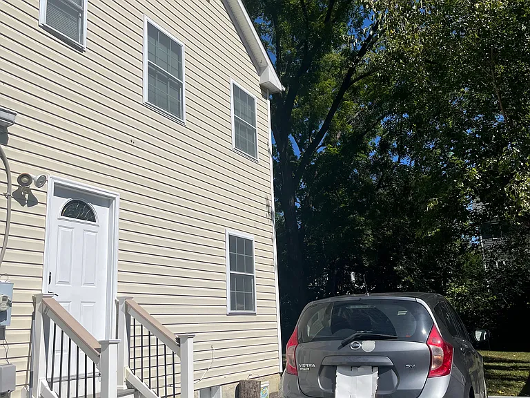 One side of the house