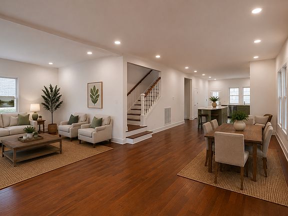 main floor living space with open floorplan