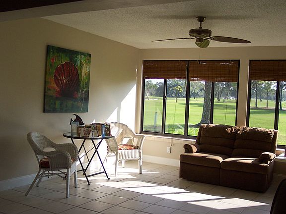 Enclosed Lanai overlooking the 16th fairway