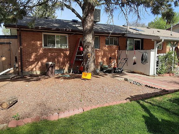 Small shed and of house,pinetree