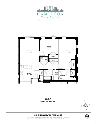 Floor plan 2BR-F