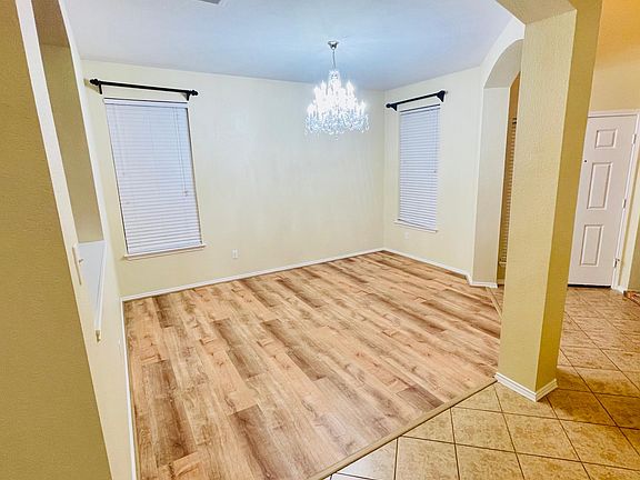 Formal Dining Room with new flooring.