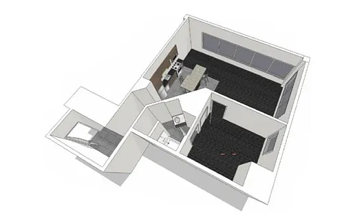 Floor plan City 1 Bedroom