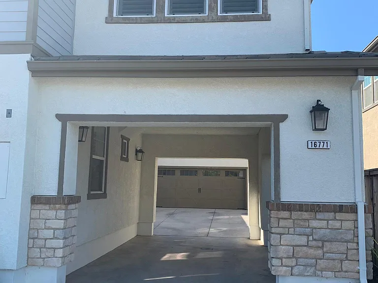 Carport before garage