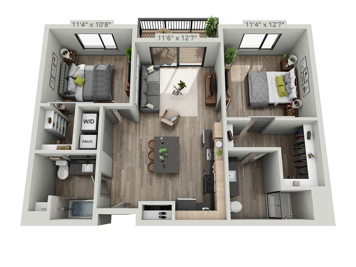 Floor plan Walker 2.1
