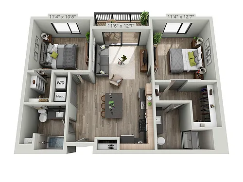 Floor plan Walker 2.1