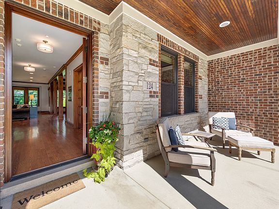 Inviting Double Front Porch to Enjoy
