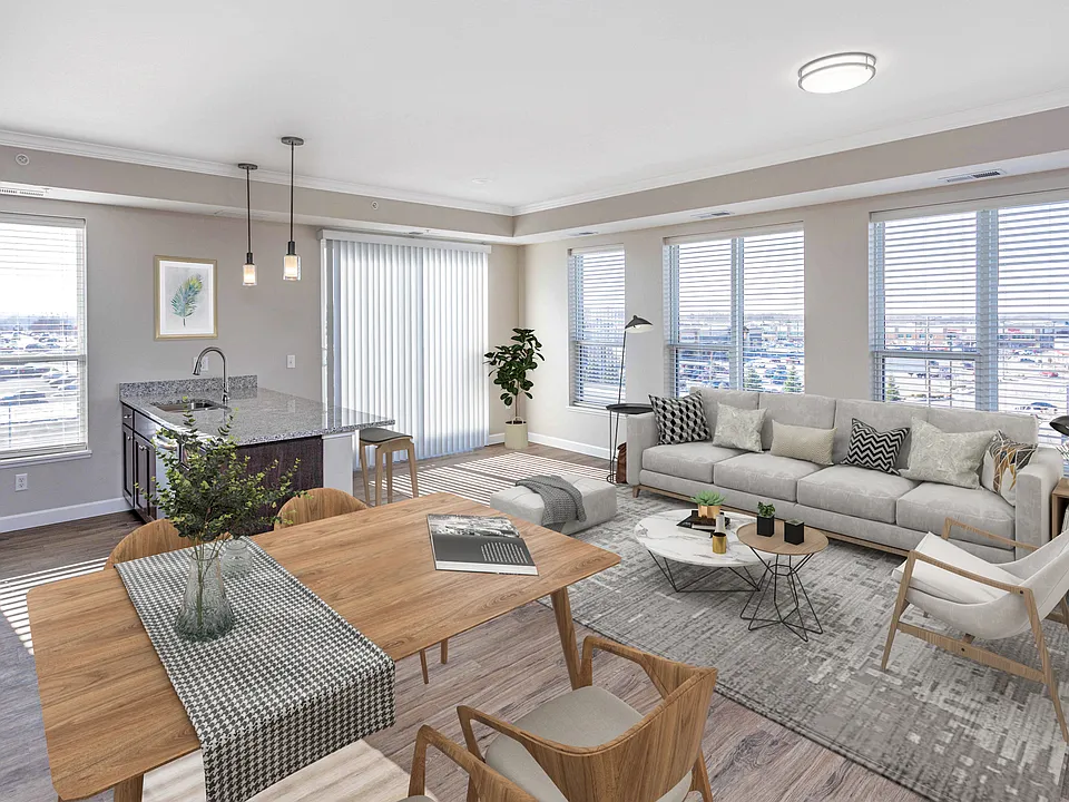 Spacious living areas with lots of natural light!