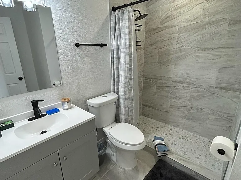 Hallway bathroom