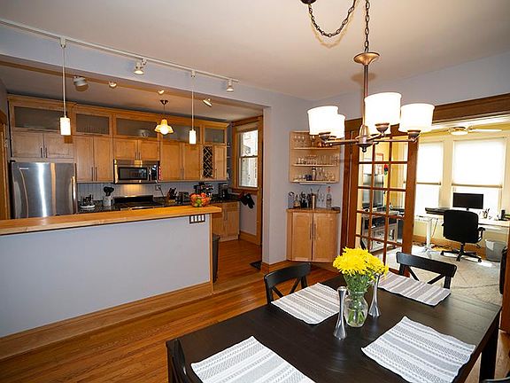 Open concept kitchen and dining