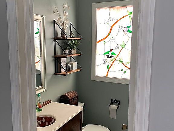 Powder room bathroom