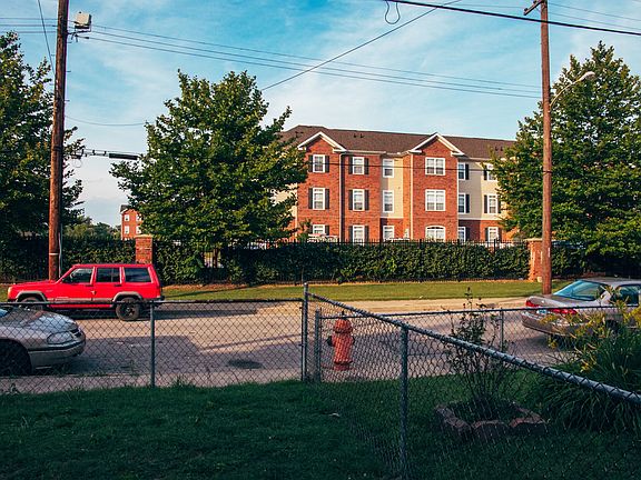 High end apartments across the street