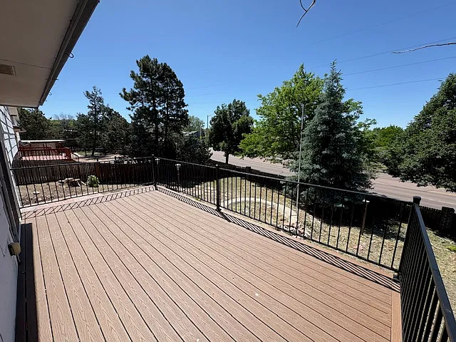 Large new deck.