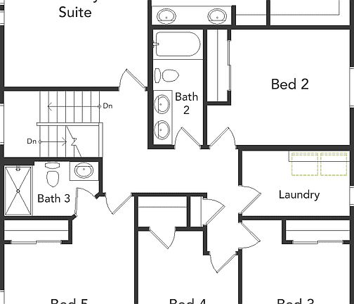 A view of the second floor