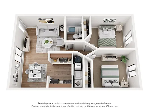 Floor plan 2 Bedroom