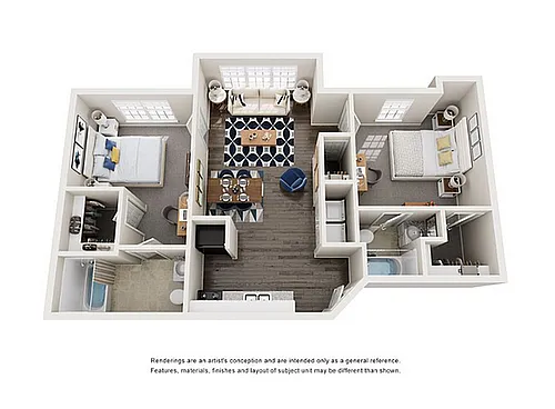 Floor plan 2 Bedroom - Standard