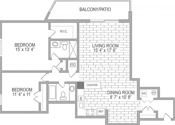 2x2 Floor Plan, Showcasing Residence 19 Units 2x2 Floor Plan, Showcasing Residence 19 Units