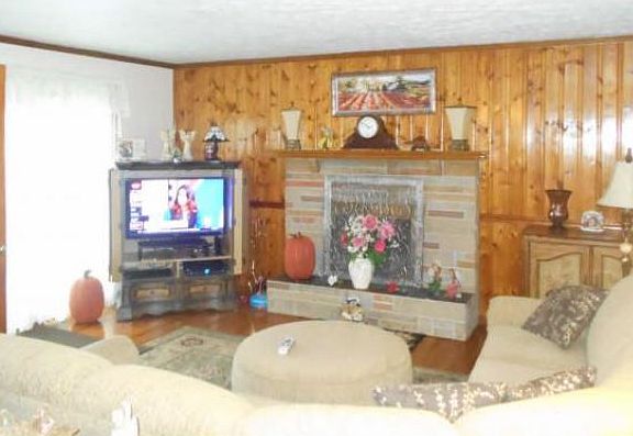 Fireplace in living room