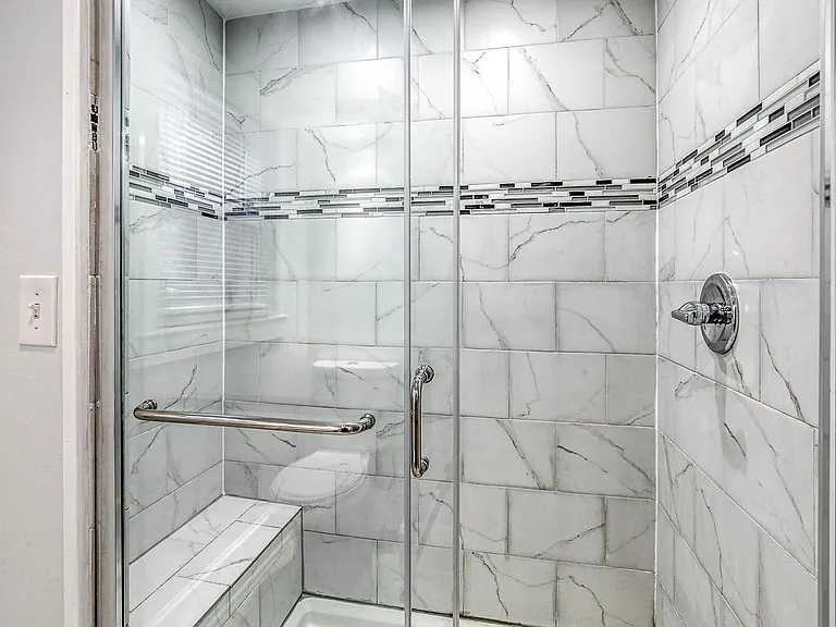 Full bath on 1st floor with walk-in shower