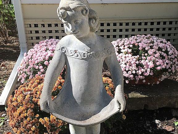 Nancy Agnes in the Yard