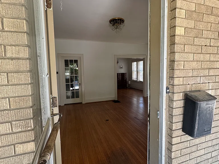 front door into living room
