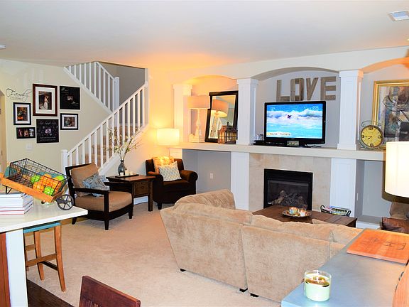 Family room next to kitchen