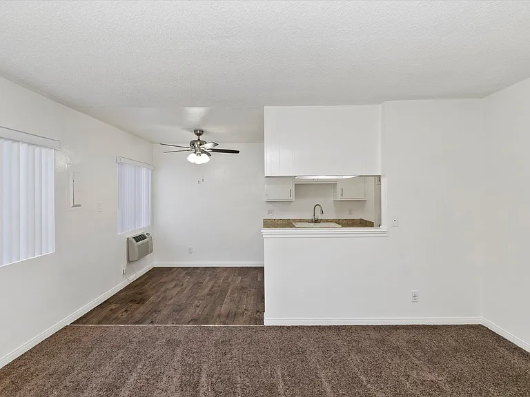 Living room and dinning room of upstairs apartment