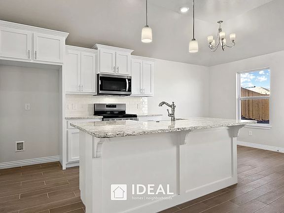 kitchen - farm sink and quartz countertop