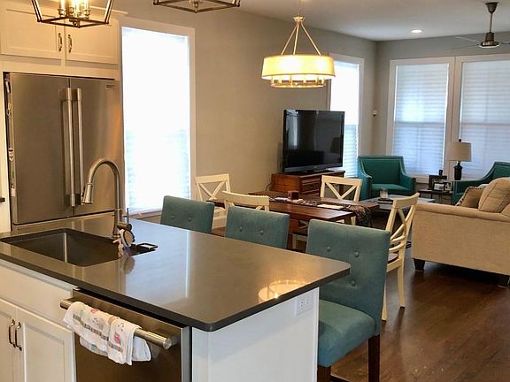 Open concept Kitchen with view of Dining and Living Room