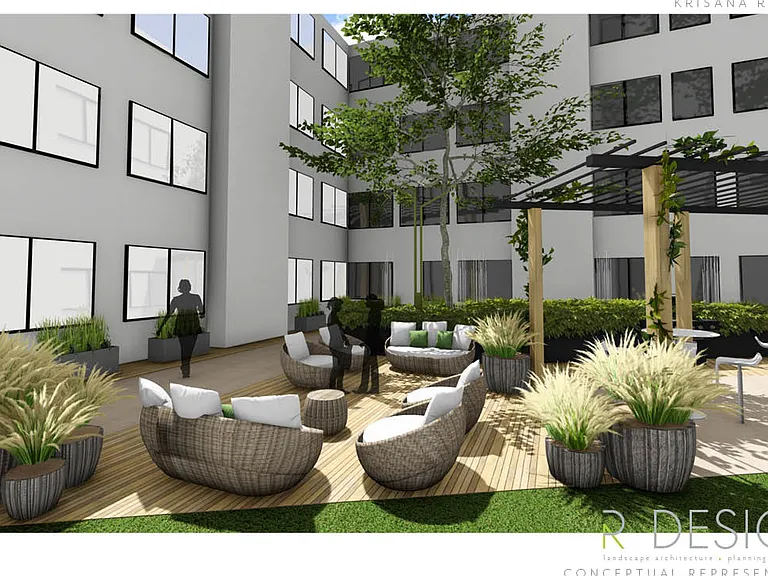 Interior Courtyard - To Be Completed Earl 2025