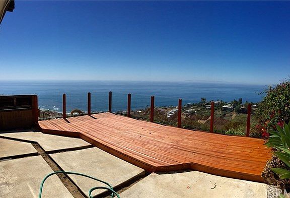 backyard deck and view