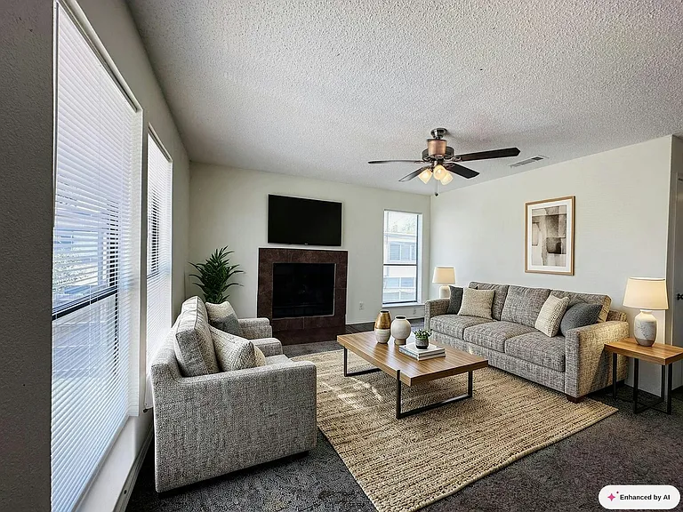 Virtually Staged Living Room
