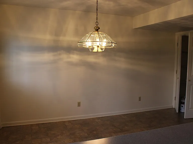Dining room and outside back door to private patio.