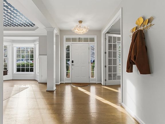 Hallway of the home with ample natural light