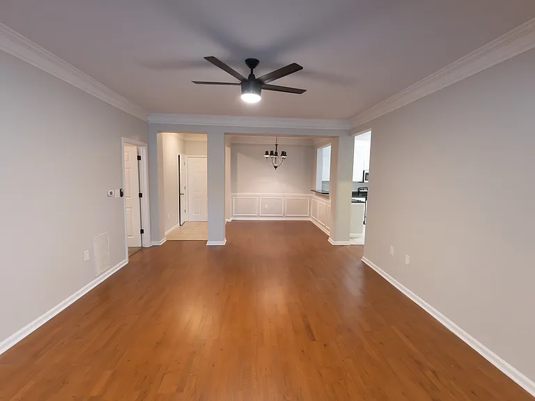 entry area- living and dining areas