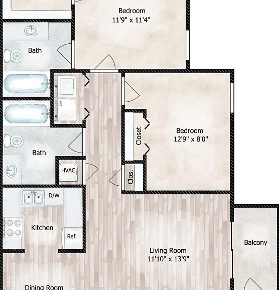 THE NELSON Floorplan Diagram