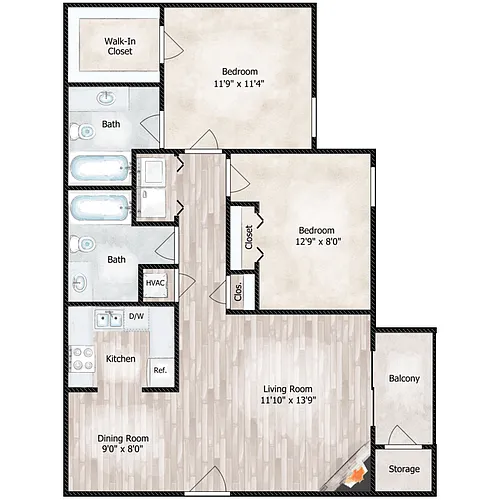 Floor plan THE NELSON