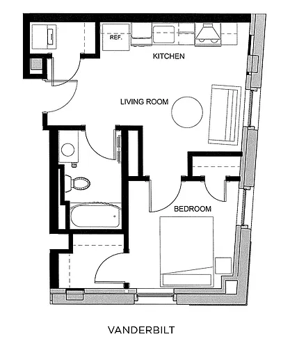 Floor plan Vanderbilt