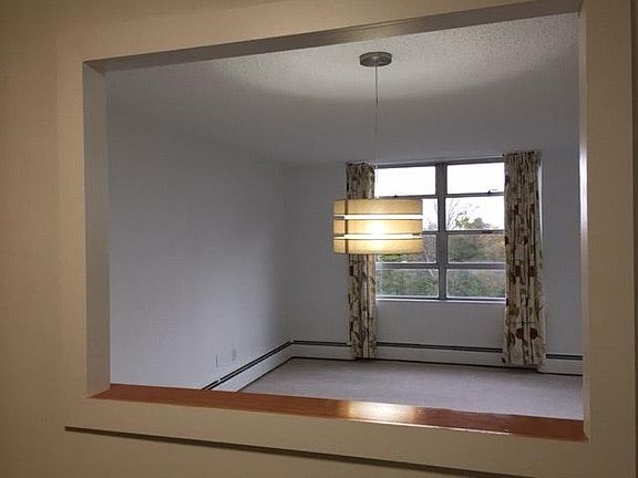 view from kitchen to living room