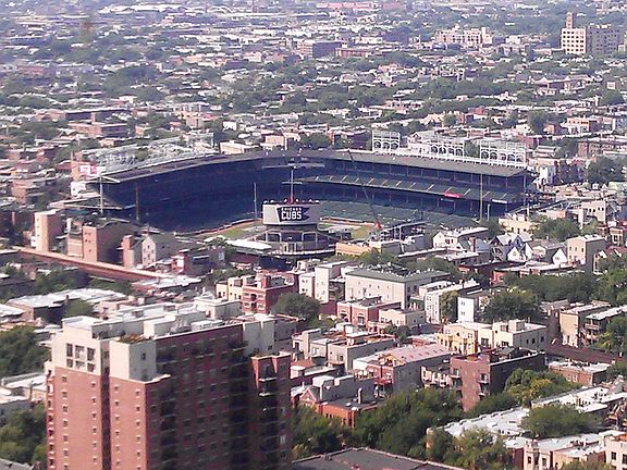 View of Wrigley Field