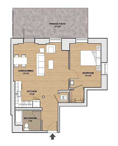 Floor plan 201-03B