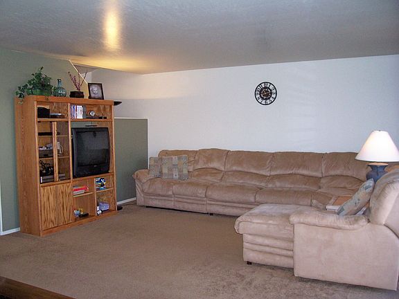 Large living room off the kitchen and dining area.