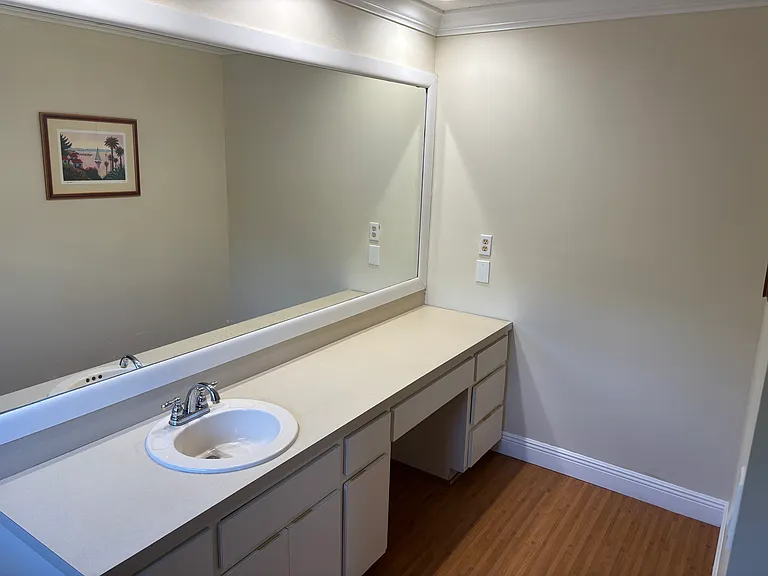 Separate vanity area