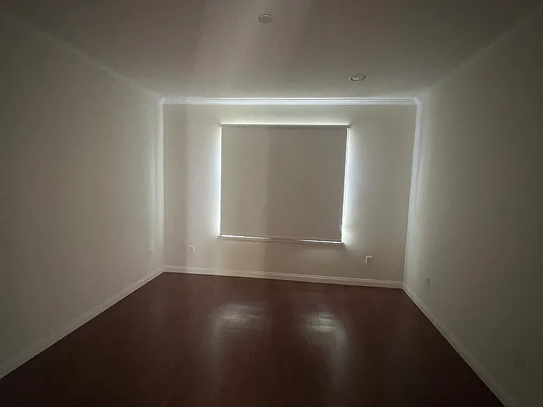 Bedroom with blackout blinds
